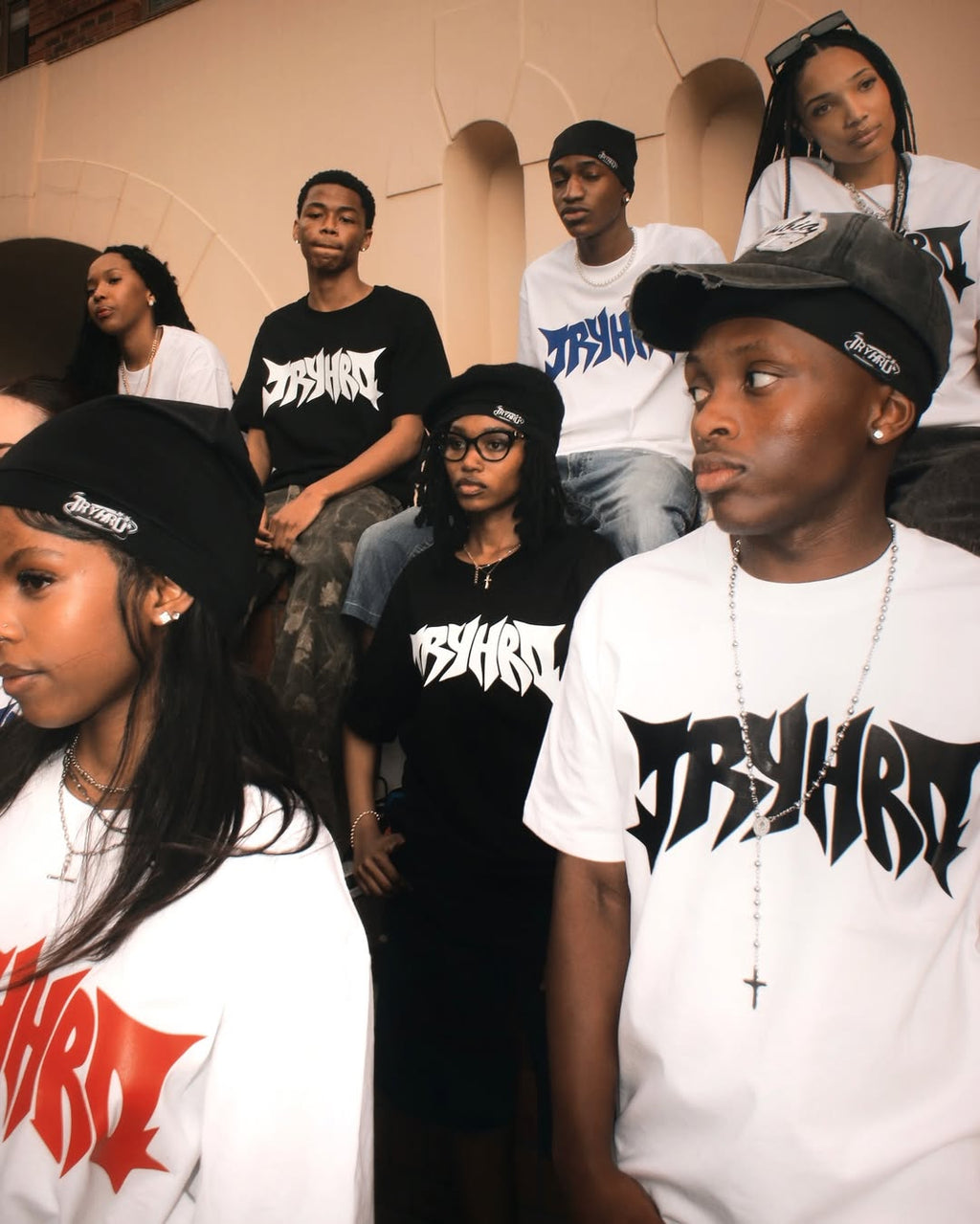 OG TryHrd Skull Cap: black beanie with the TryHrd script on the cuff