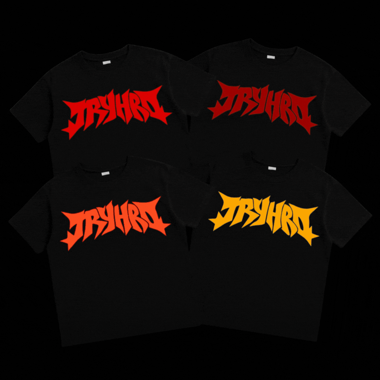 Peak Discipline Bundle: four TryHrd Discipline Tees