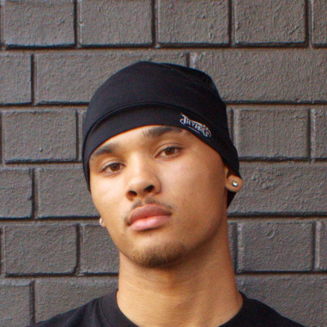 OG TryHrd Skull Cap: black beanie with the TryHrd script on the cuff