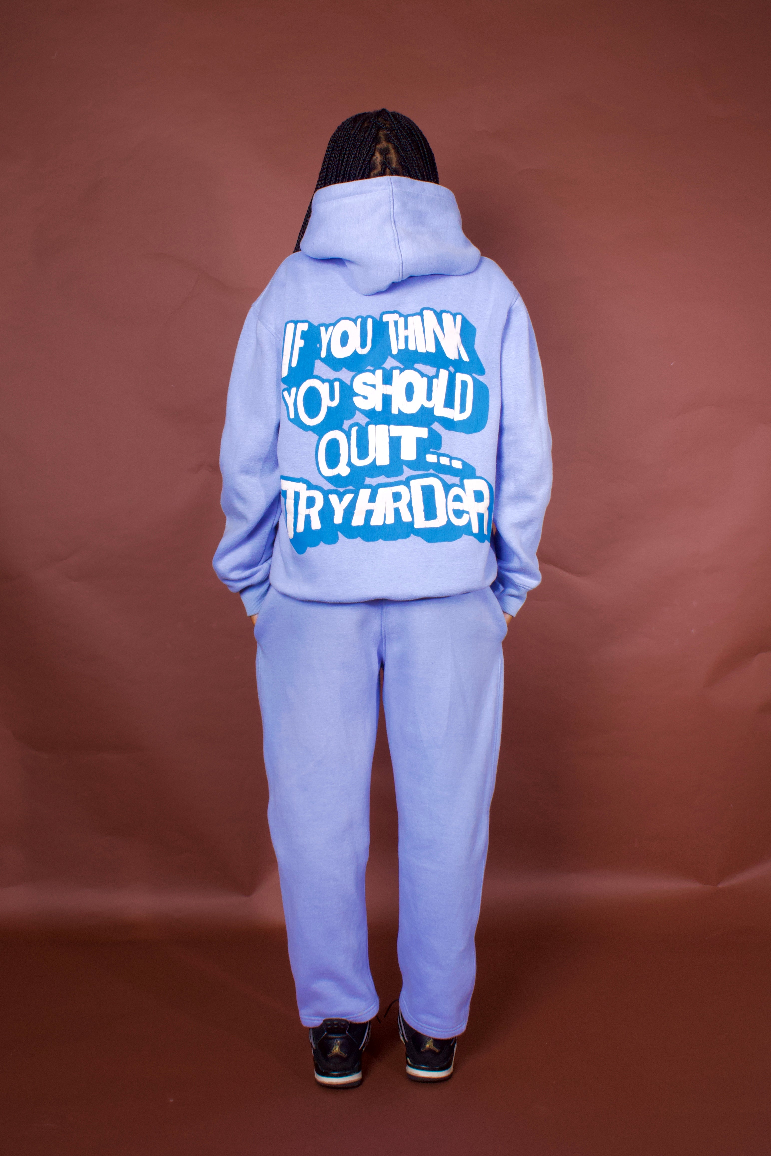 TYSQ Puff-Print Tracksuit - Blue